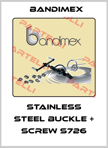 STAINLESS STEEL BUCKLE + SCREW S726 Bandimex