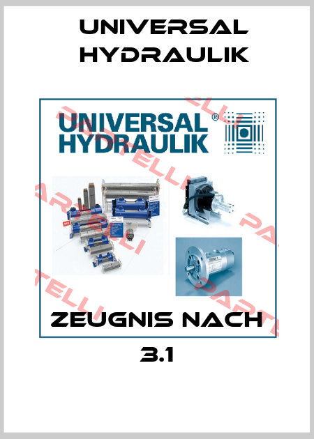 Zeugnis nach 3.1 Universal Hydraulik