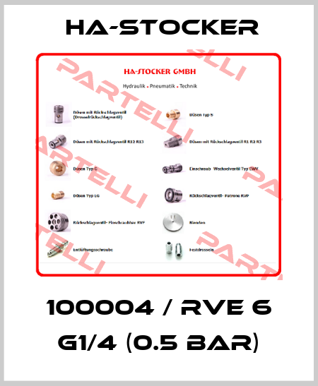 100004 / RVE 6 G1/4 (0.5 bar) HA-Stocker 