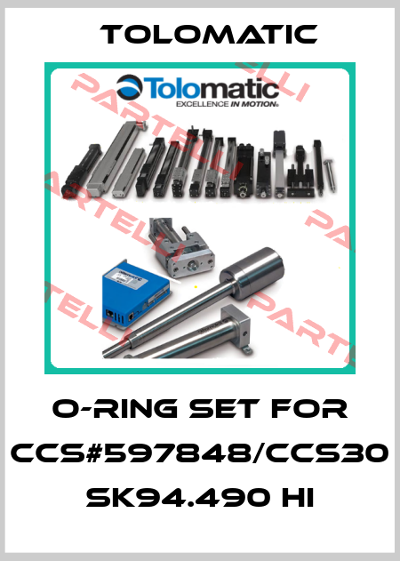 O-ring set for CCS#597848/CCS30 SK94.490 HI Tolomatic