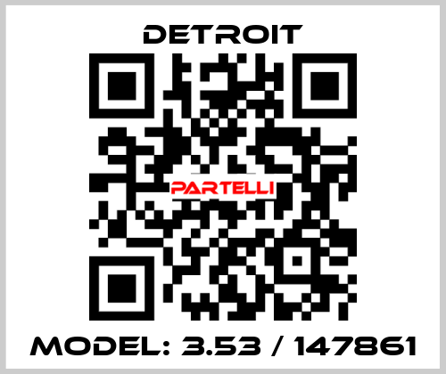 Model: 3.53 / 147861 Detroit