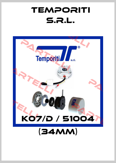K07/D / 51004 (34MM) Temporiti s.r.l.