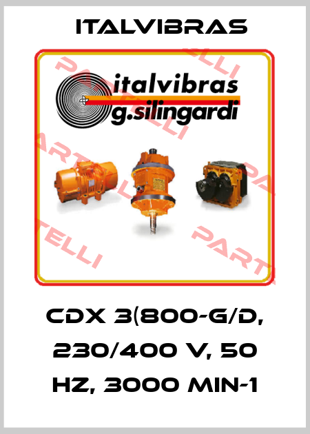 CDX 3(800-G/D, 230/400 V, 50 Hz, 3000 min-1 Italvibras