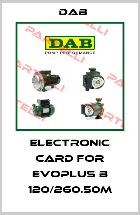 electronic card for Evoplus B 120/260.50M DAB