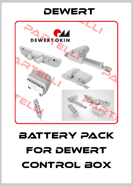 Battery pack for Dewert control box DEWERT