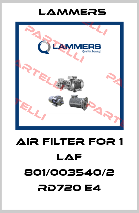 Air filter for 1  LAF 801/003540/2 RD720 E4 Lammers