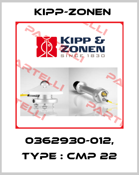 0362930-012, Type : CMP 22 Kipp-Zonen
