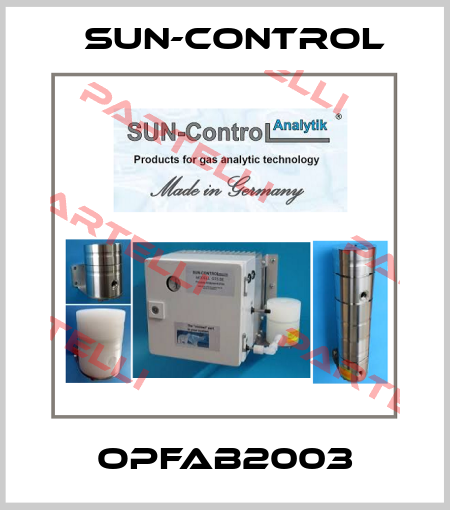 OPFAB2003 SUN-Control