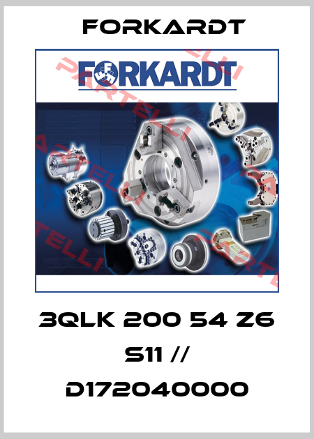3QLK 200 54 Z6 S11 // D172040000 Forkardt