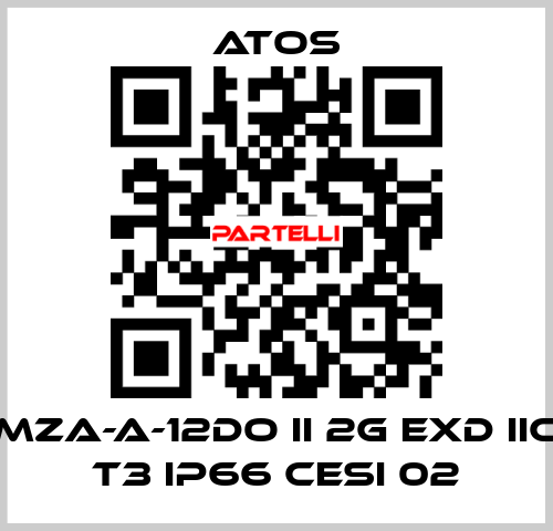 MZA-A-12DO II 2G Exd IIC T3 IP66 CESI 02 Atos