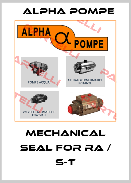 mechanical seal for RA / S-T Alpha Pompe
