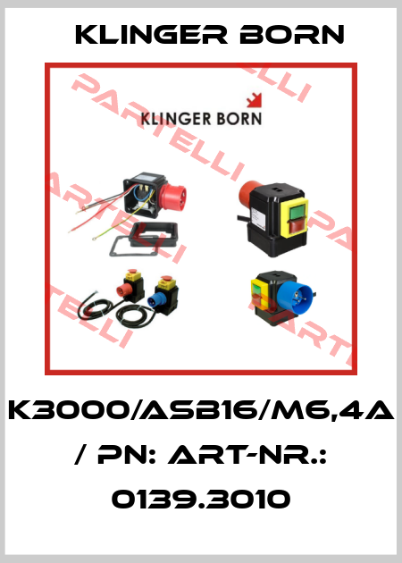 K3000/ASB16/M6,4A / PN: Art-Nr.: 0139.3010 Klinger Born