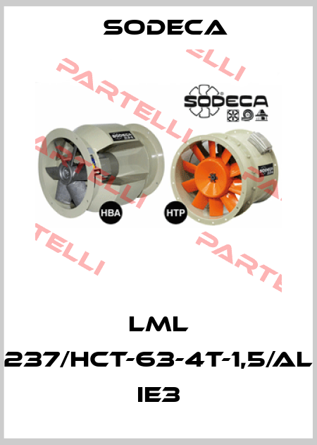 LML 237/HCT-63-4T-1,5/AL IE3 Sodeca
