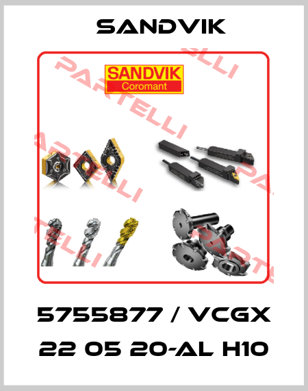 5755877 / VCGX 22 05 20-AL H10 Sandvik