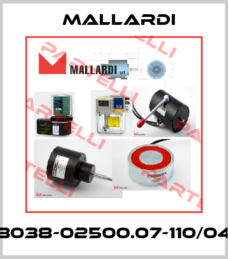 08038-02500.07-110/040 Mallardi