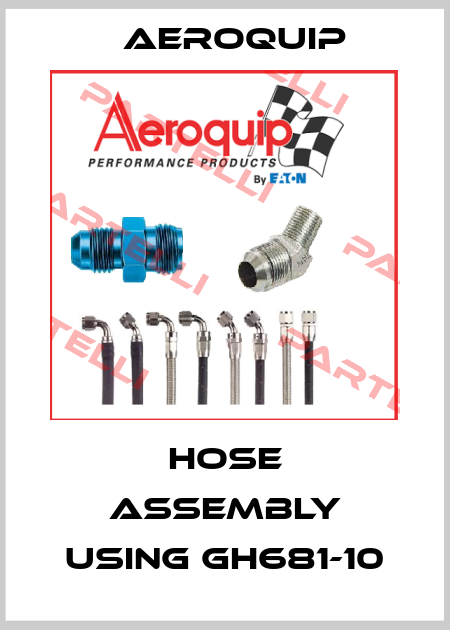 Hose assembly using GH681-10 Aeroquip