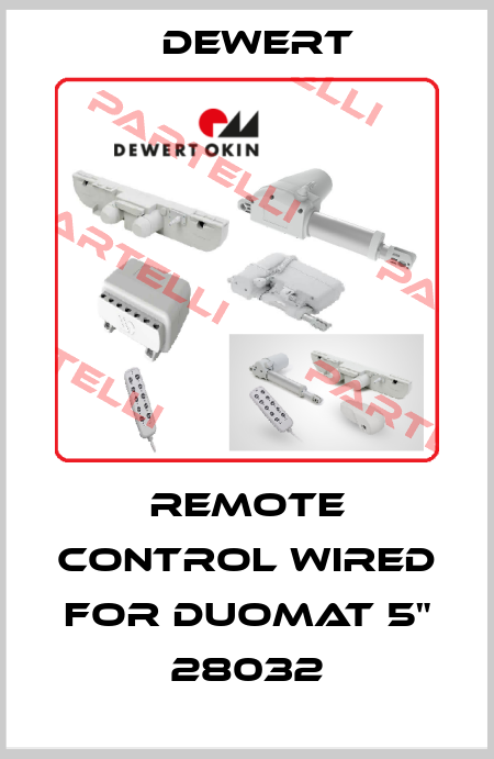 Remote control WIRED for DUOMAT 5" 28032 DEWERT