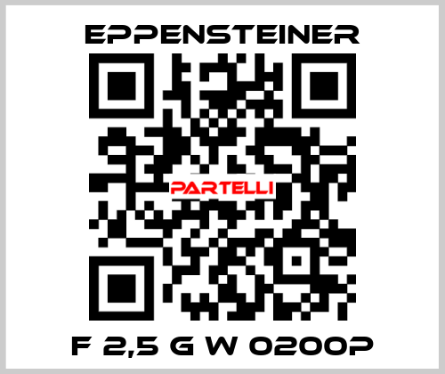 F 2,5 G W 0200P Eppensteiner