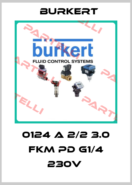 0124 A 2/2 3.0 FKM PD G1/4 230V  Burkert