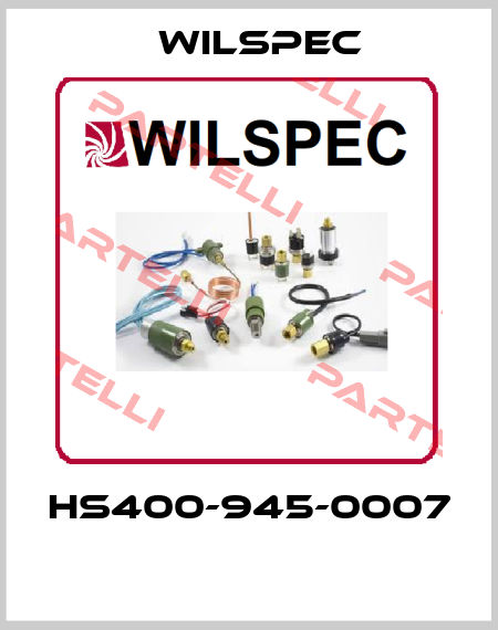HS400-945-0007  Wilspec