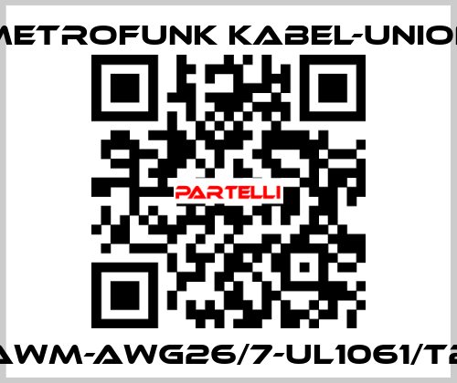 AWM-AWG26/7-UL1061/T2 METROFUNK KABEL-UNION