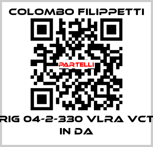 RIG 04-2-330 VLRA VCT IN DA Colombo Filippetti