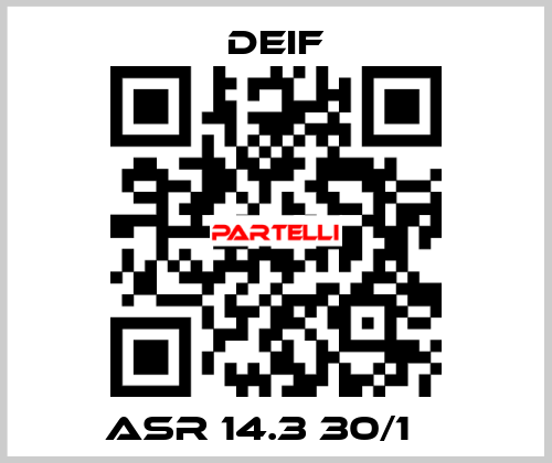 ASR 14.3 30/1 А Deif