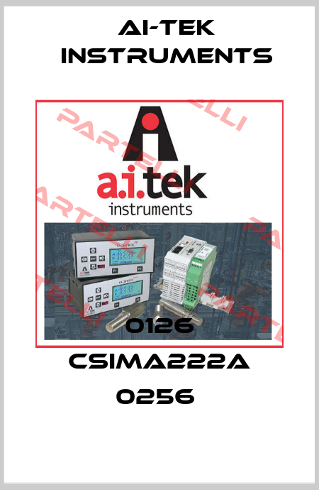 0126 CSIMA222A 0256  AI-Tek Instruments