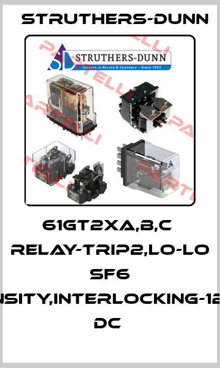 61GT2XA,B,C  Relay-trip2,Lo-Lo SF6 density,interlocking-125V DC  Struthers-Dunn