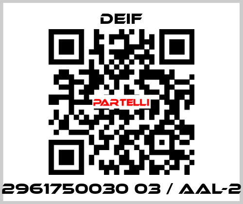 2961750030 03 / AAL-2 Deif