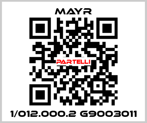 1/012.000.2 G9003011 Mayr