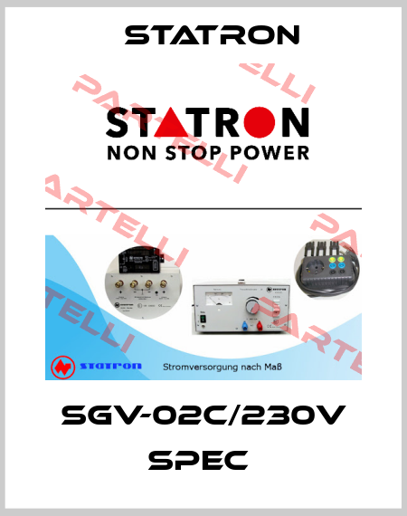 SGV-02C/230V SPEC  Statron