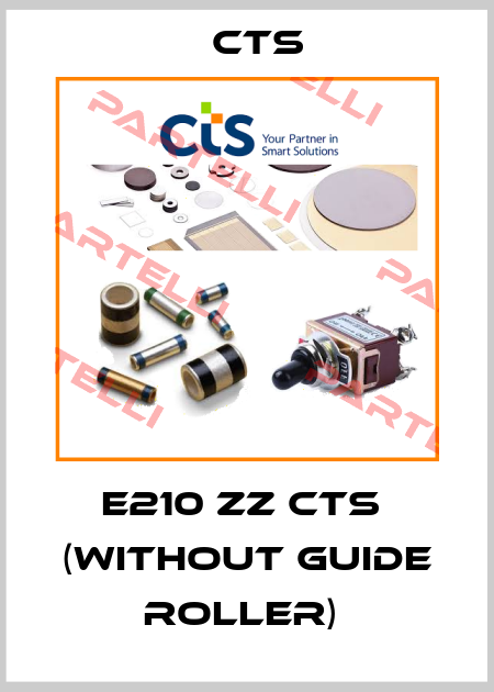 E210 ZZ CTS  (without guide roller)  Cts