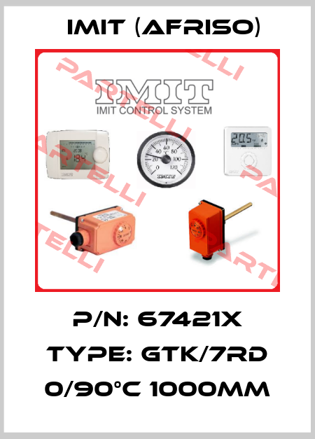 P/N: 67421X Type: GTK/7RD 0/90°C 1000mm IMIT (Afriso)