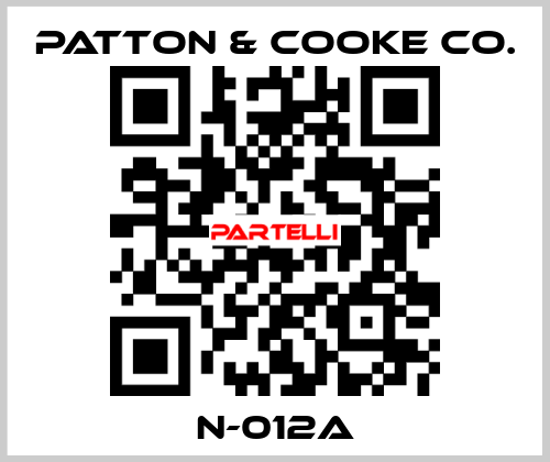 N-012A Patton & Cooke Co.