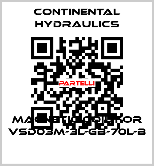 magnetic coil for VSD03M-3L-GB-70L-B Continental Hydraulics