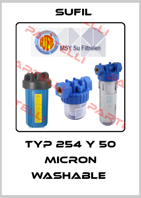 Typ 254 Y 50 micron washable  Sufil