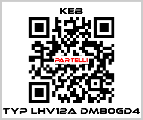 Typ LHV12A DM80GD4 KEB