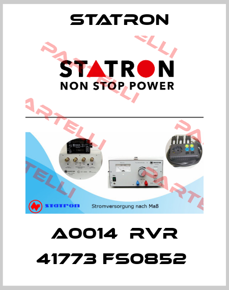 A0014  RVR 41773 FS0852  Statron