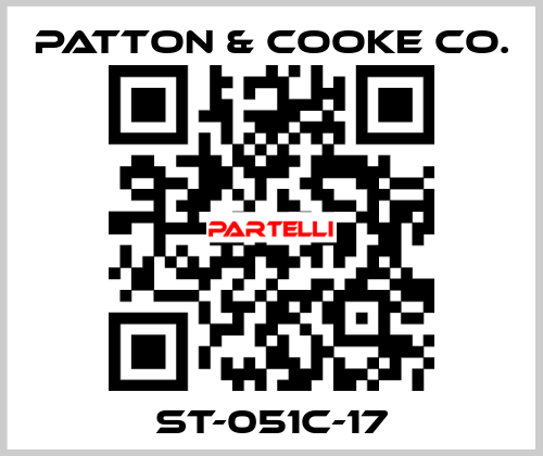ST-051C-17 Patton & Cooke Co.