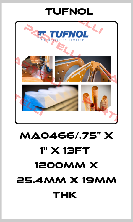 MA0466/.75" X 1" X 13ft  1200mm x 25.4mm x 19mm Thk  Tufnol