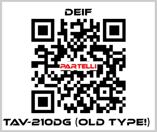 TAV-210DG (old type!)  Deif