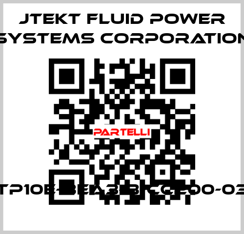 TP10E-BEA3-B-CC200-03 JTEKT FLUID POWER SYSTEMS CORPORATION