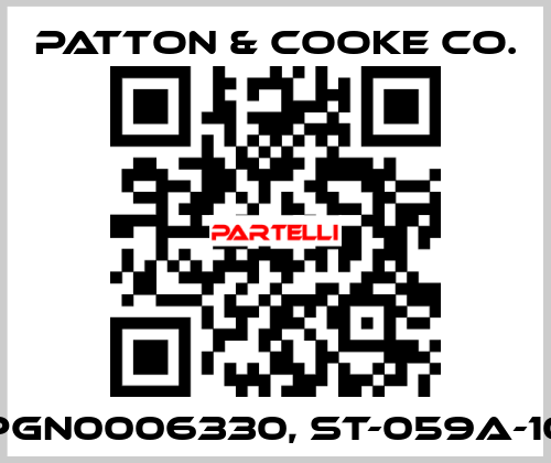 PGN0006330, ST-059A-10 Patton & Cooke Co.