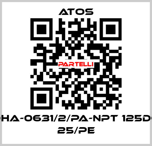DHA-0631/2/PA-NPT 125DC 25/PE Atos