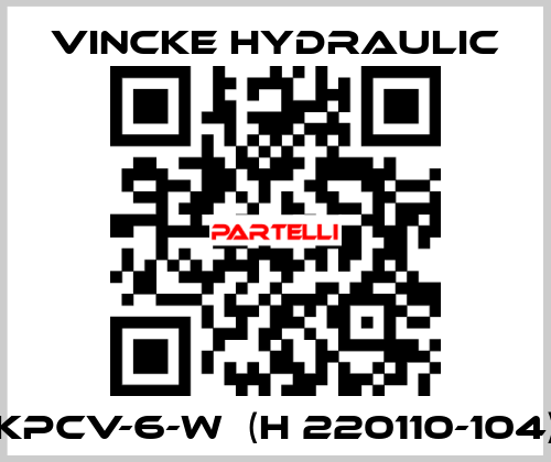 KPCV-6-W  (H 220110-104) VINCKE HYDRAULIC