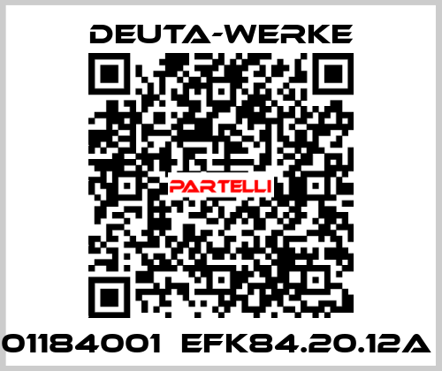 01184001  EFK84.20.12a  Deuta-Werke