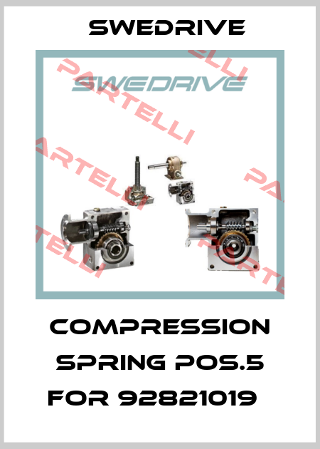 Compression spring pos.5 for 92821019   Swedrive