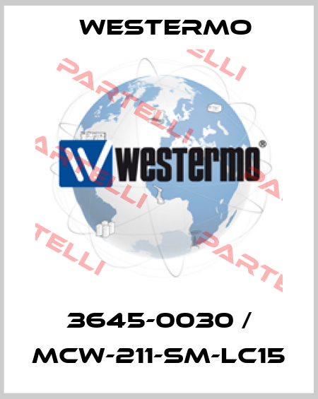 Art.No. 3645-0030, Type: MCW-211-SM-LC15  Westermo