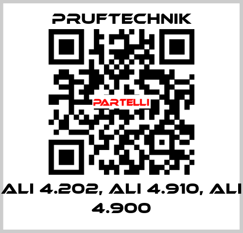 ALI 4.202, ALI 4.910, ALI 4.900 Pruftechnik